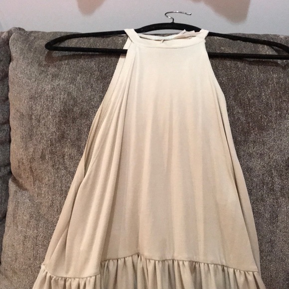 Urban outfitters peplum top. Size xs. Taupe - Picture 2 of 4